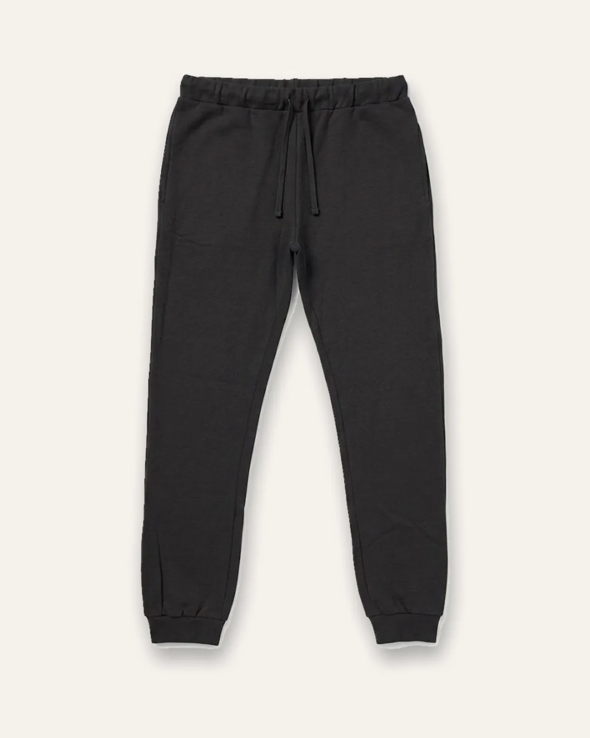 Daily Fleece Jogger in Black, laid flat