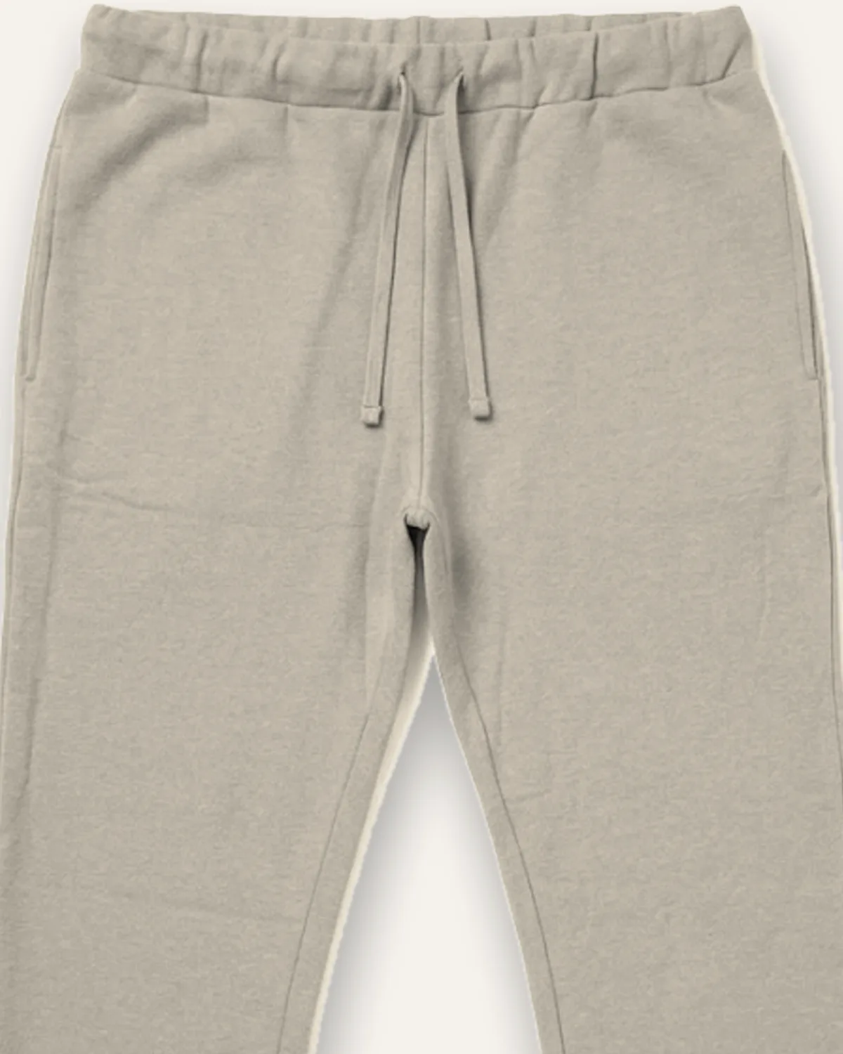Daily Fleece Jogger in Stone, laid flat, detail