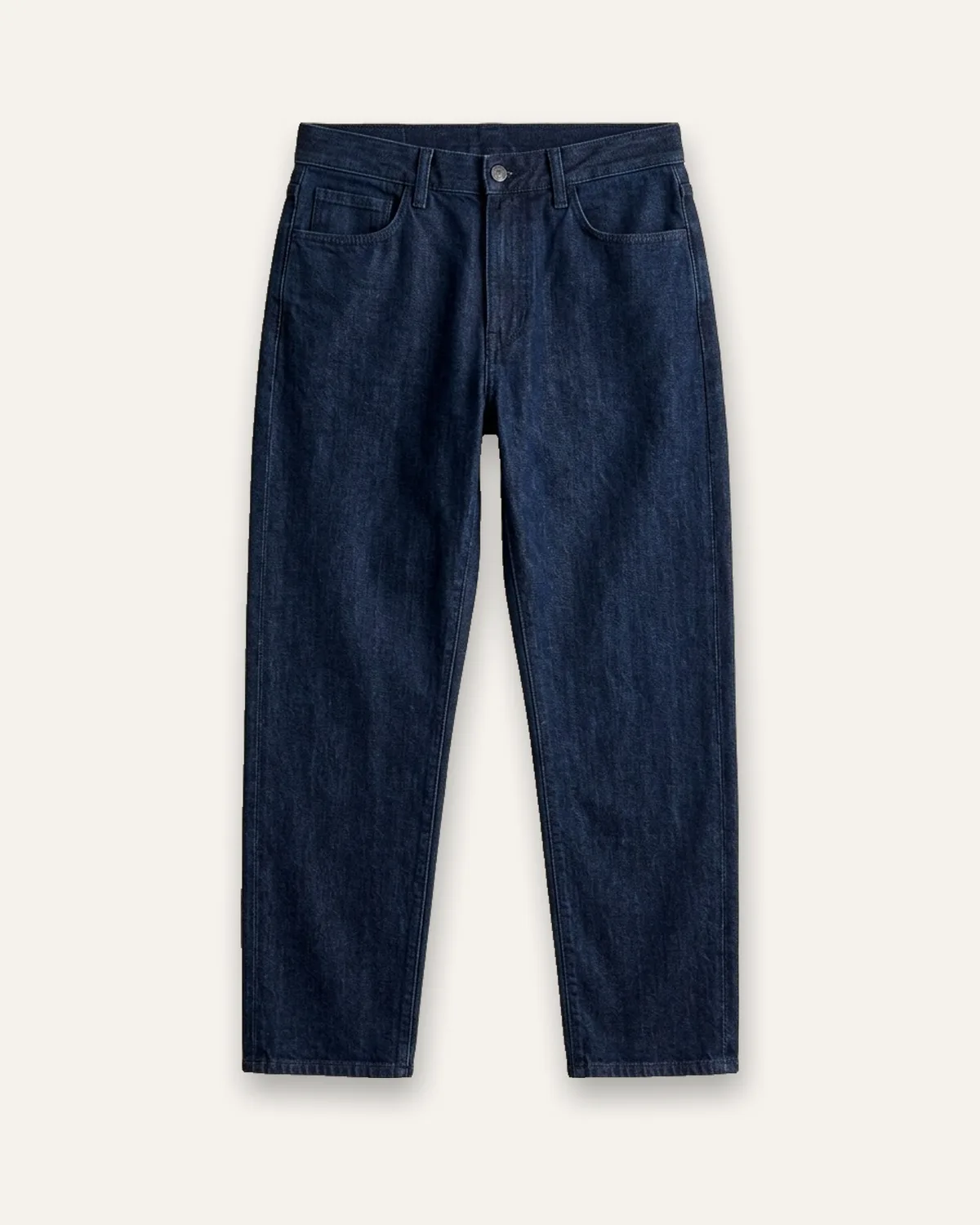 Relaxed Taper Jean in Rinse, laid flat