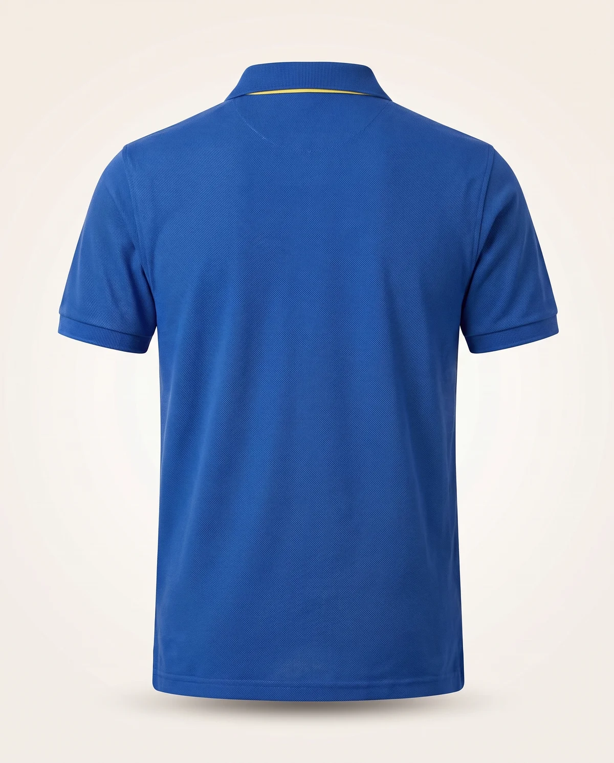 Piqué Polo in Royal, back view