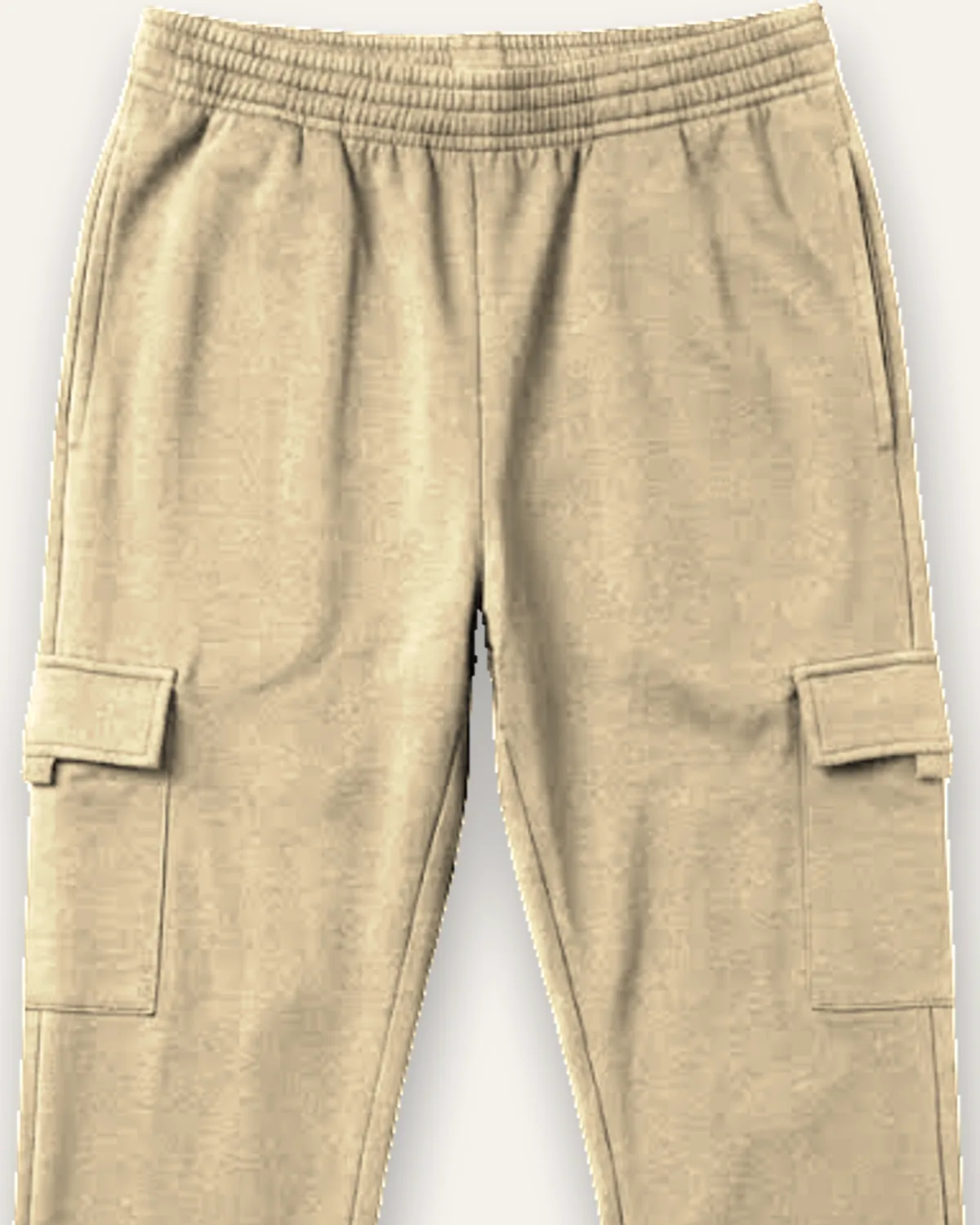 Ultra Performance Cargo Sweatpant in Sand, laid flat, detail