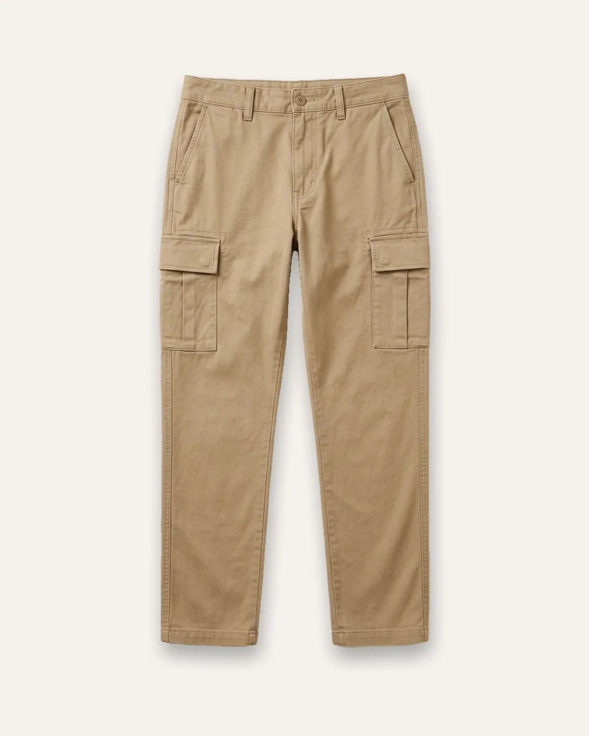 Utility Cargo Pant in Khaki, laid flat